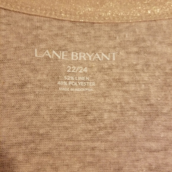 Lane Bryant shimmery peach tee - Picture 2 of 2